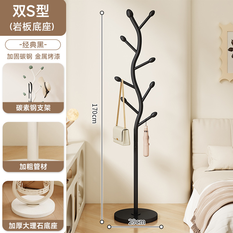 Dormitorio, perchero de rama de árbol de lujo ligero, estante de ropa de arte de hierro, entrada, perchero vertical de piso