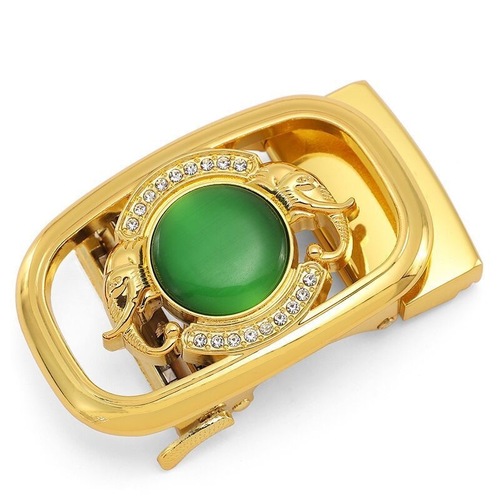 Automatic Nacre Pendant Belt buckle 3.5MM Diamond Embellished Belt Buckle Single-Sided Pants Belt buckle Live Streaming Supply