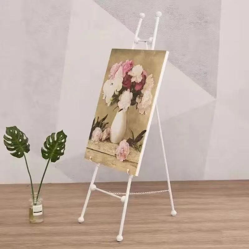 Iron European Oil Painting Shelf Display Stand Welcome Stand Photo Frame Floor Stand Photo Wedding Painting Manicure Bracket