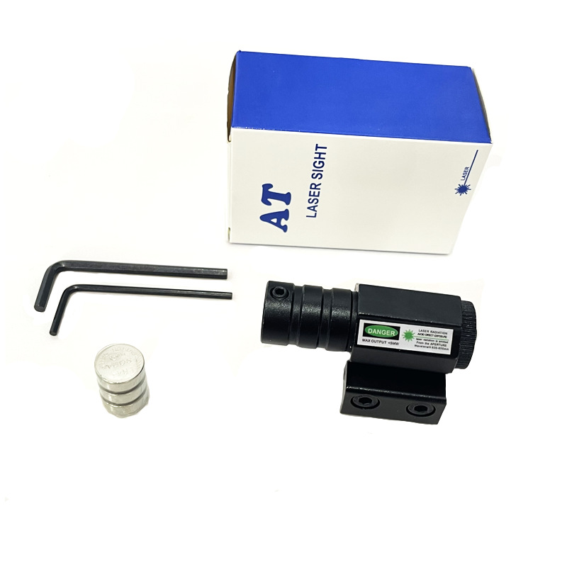 Adjustable Compact Outdoor Hunting Red Dot Metal Sight Mini Tactical AT Boxed Green Laser_voghion.com