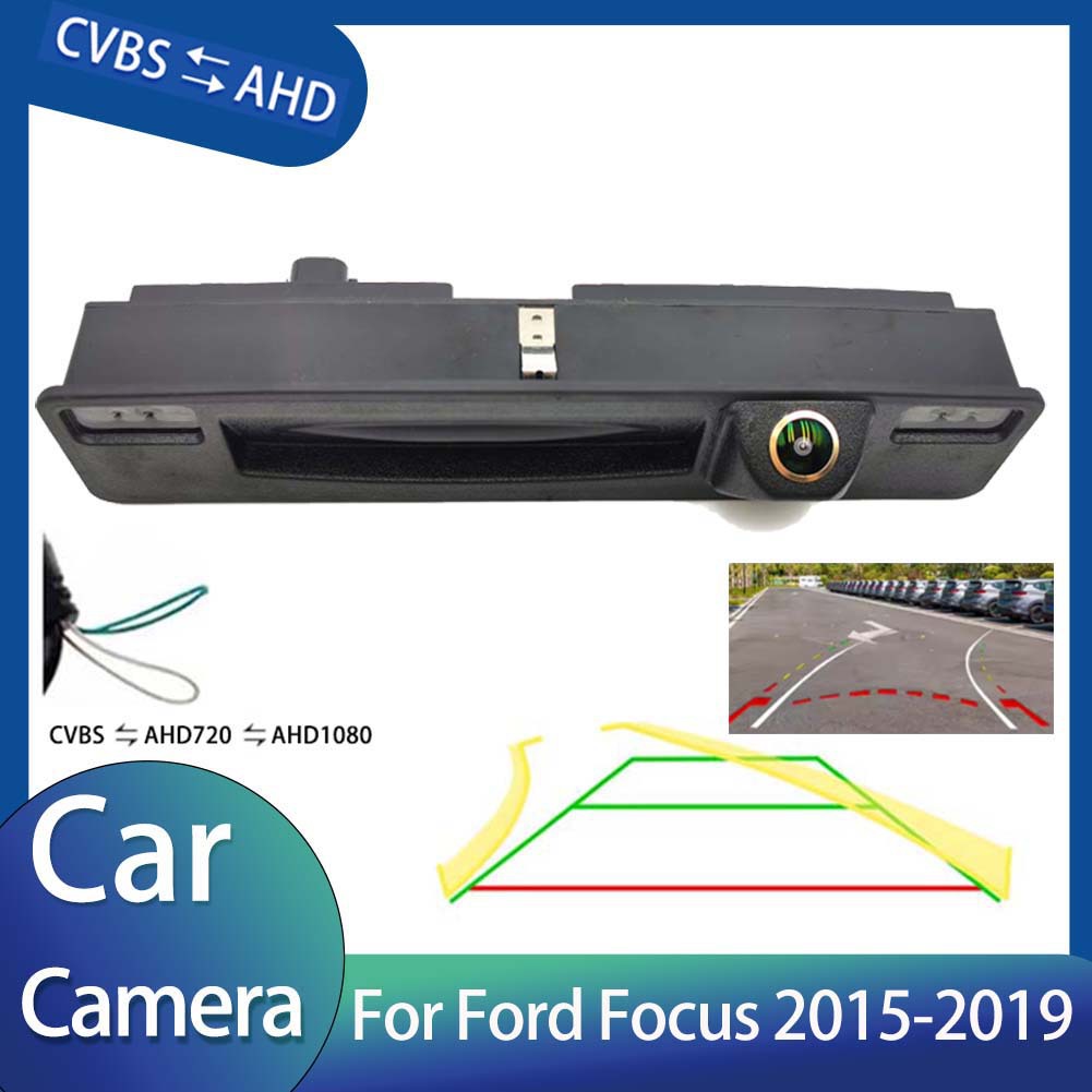 Fukesi For 15-17 Ford Focus Car Rear View Image Reversing Camera Handle Camera Trajectory AHD (Vehicle camera)
