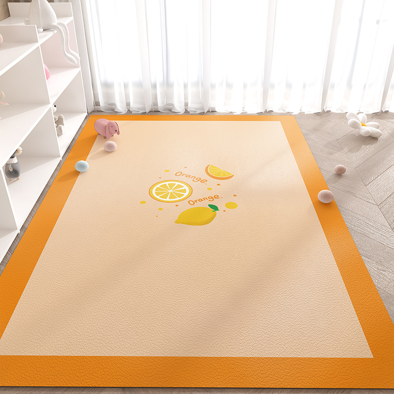 漫画かわいいゲームパッド家庭用拭き取りフリーレザーカーペット裁断可能防水防油リビングカーペット