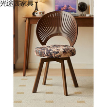 时尚简约精致典雅新创意实木家用电脑椅卧室化妆椅客厅餐椅学习椅