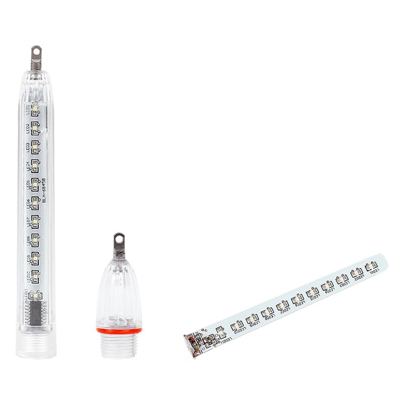 Free shipping new LED meteor light two-head stainless steel broken boat fishing sea fishing Night Fishing light fishing light 14cm