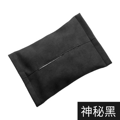 Caja del tejido del coche colgando multi-función apoyabrazos Silla de nuevo bolsa de tejido gamuza coche parasol caja de pañuelos