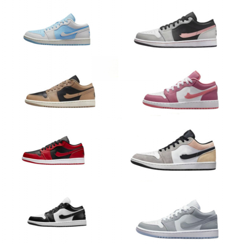 AJ men's shoes, made with genuine top-grain leather, low-top athletic sneakers, retro basketball shoes, AJ women's non-slip casual shoes, and a couple's style