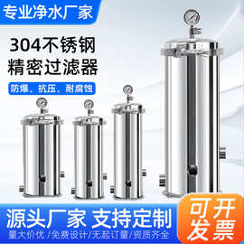 精密保安过滤器不锈钢卡箍法兰式大流量滤芯式高精度反渗透前置