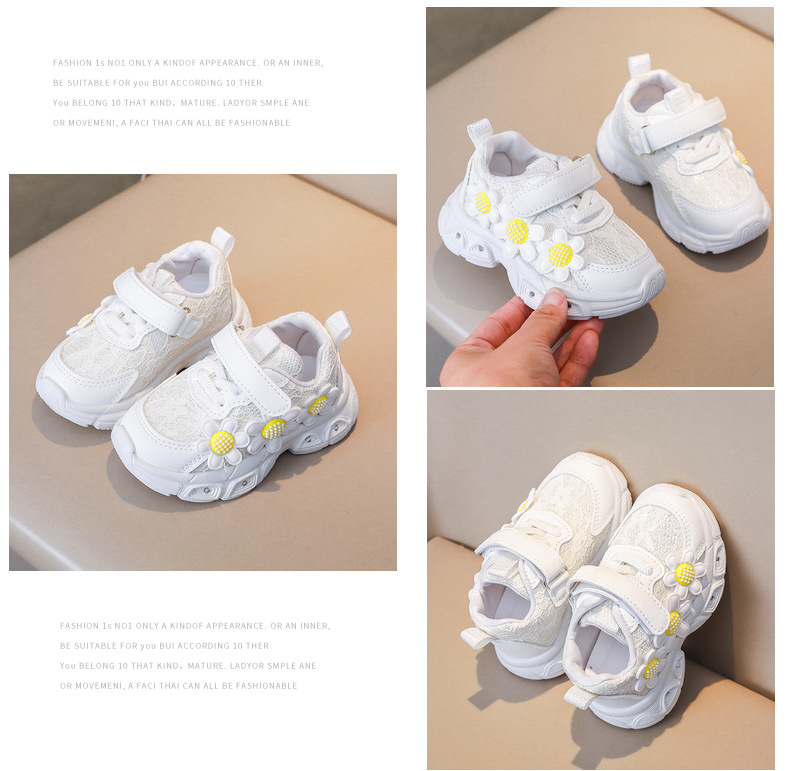 Mädchen Led Sneakers Mit Blumen Und Klettverschluss Lederschuhe_voghion.com