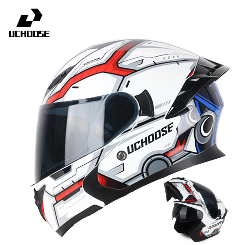Casco de motocicleta certificado 3C con Bluetooth seguro retro ciclismo completo cubierto por todas las estaciones universal