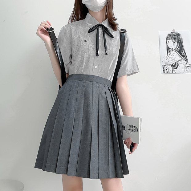 Gray [pleated skirt] 48cm
