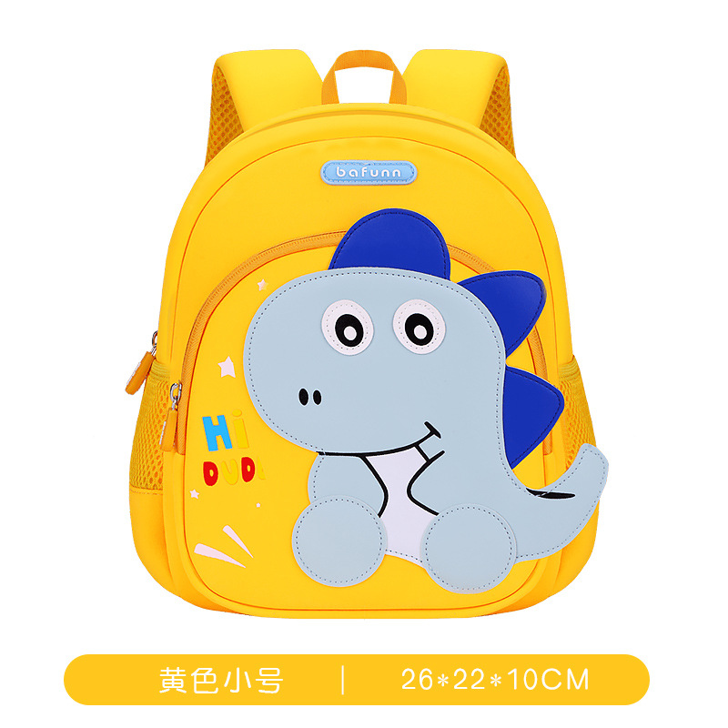 Dinosauro de rojo, mochila de dibujos animados para niños pequeños, mochila de hombro para niños de 2 - 3 - 5 años de edad