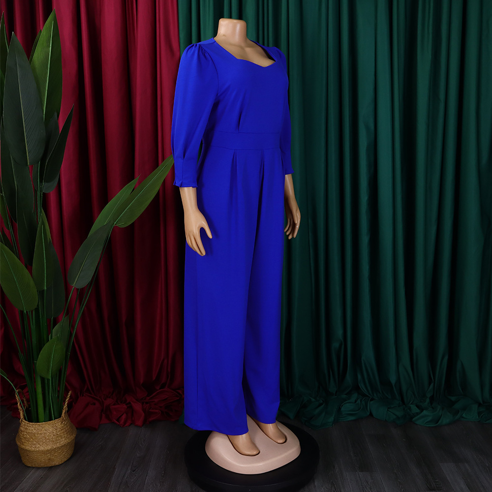 Damen Jumpsuit Langarm Lässig Weites Bein Für Den Winter_voghion.com