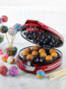 Retro metal red lollipop cake round small ball breakfast machine Nostalgia Electrics