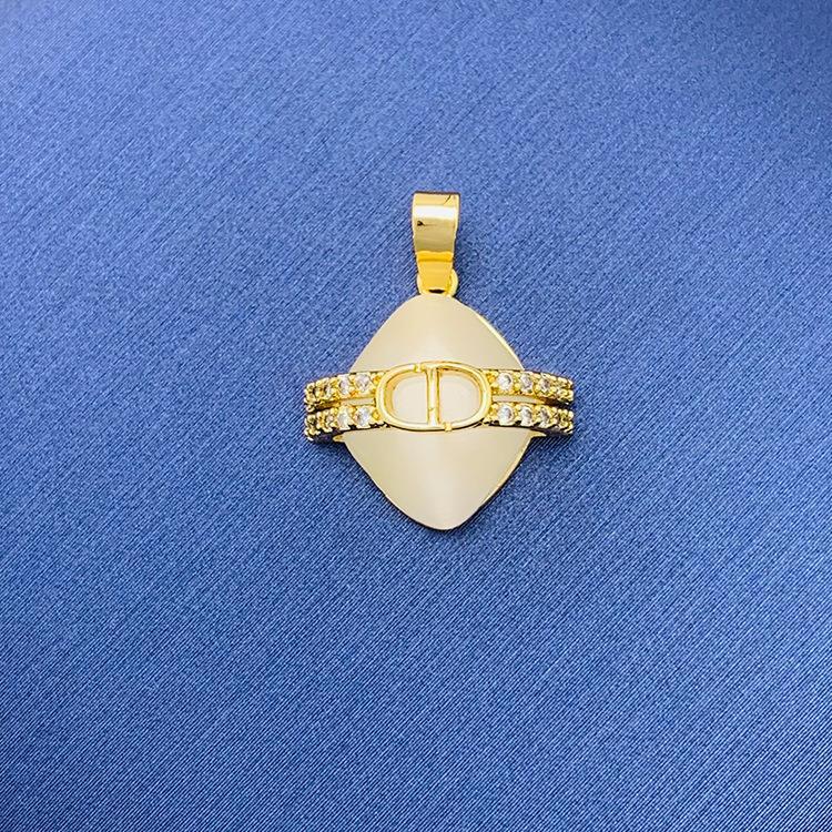 2022 nuevo trébol giratorio simple cien colgante fuente joyería fábrica al por mayor directa sin cadena