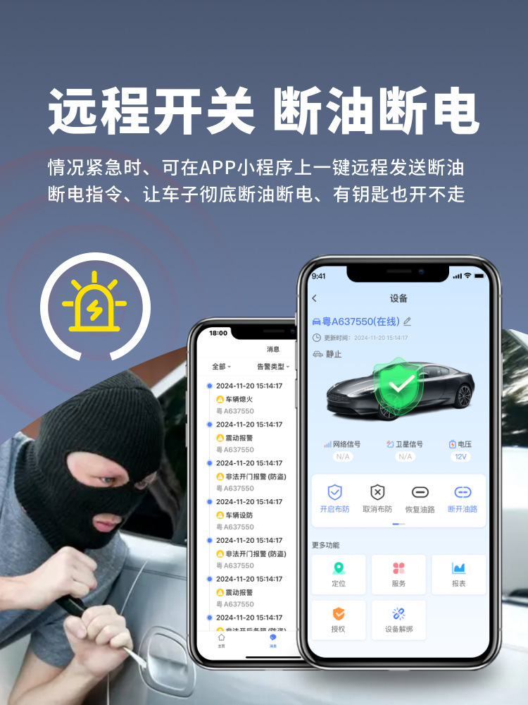 Vehicle Gps Locator 4g Network Relay Motorcycle Car Remote Oil Cut Off Electric Anti-Theft Car Tracker