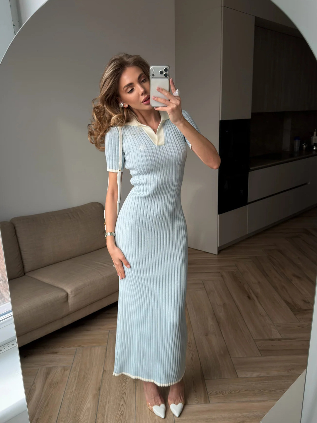 blue summer dress