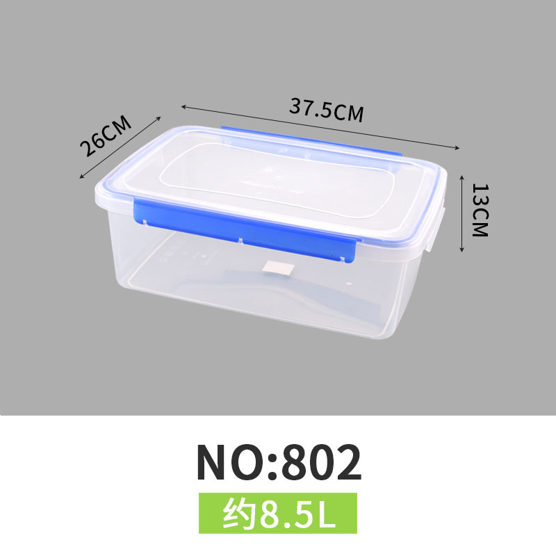 Fresh-keeping Box Transparent Plastic Box Refrigerator Food Storage Frozen Storage Box with Lid Large Rectangular Sealed Box