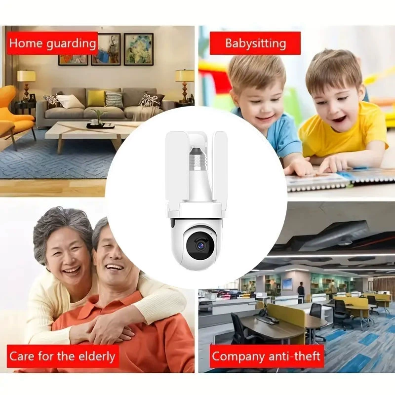 Светодиодная лампа 4 миллиона пикселей wifi полноцветная ночь HD 1080P камера наблюдения источник камера завод