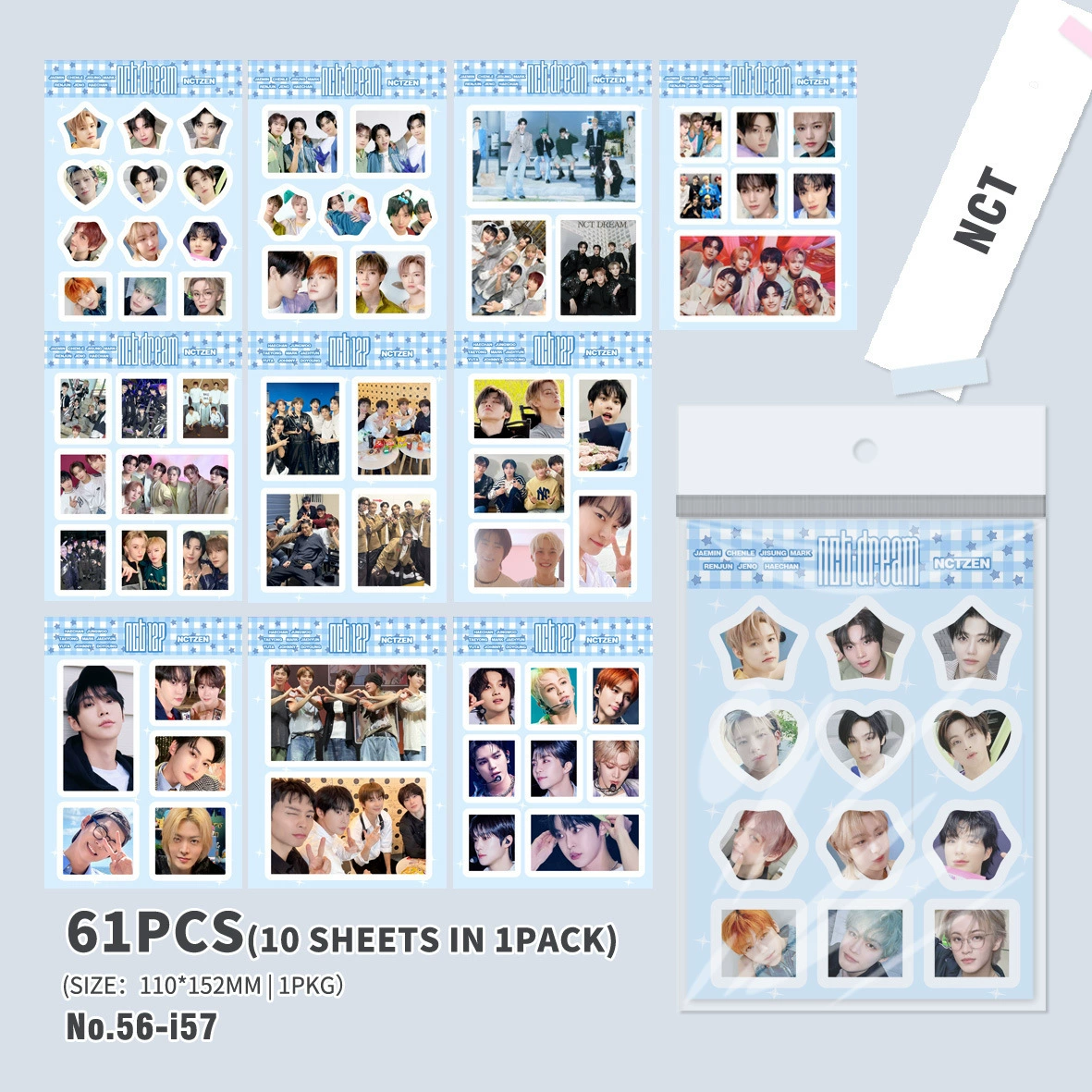 GIDLE STR EN itzy Seventeen Star Handbook Patch 10 Shots