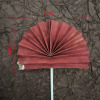 New national wind cake decorative kapok paper folding fan new Chinese ancient style cake decorative dessert plug -in fan