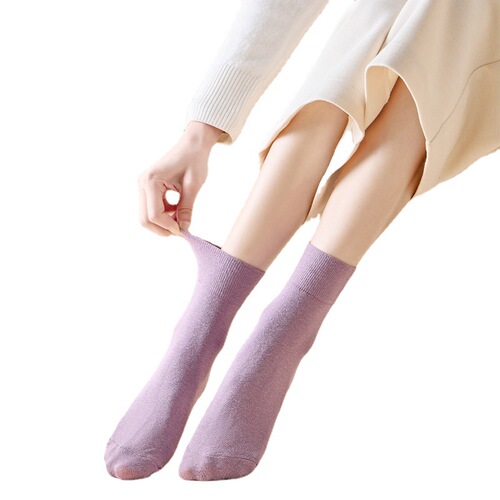 Spring and summer short mid-calf socks, pure cotton women's solid color anti-odor women's colorful Japanese versatile 20-color ins style short socks