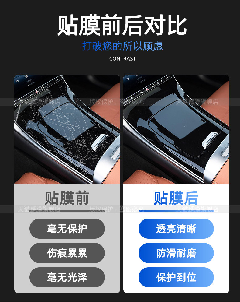 Suitable for 26 Models of Denza Z9Gt Interior Protective Film, Navigation Screen Tempered Film, Central Control Refrigerator Sticker, Air Conditioning Modification Parts