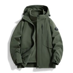 三合一秋冬冲锋衣男女情侣款可拆帽防泼水外套防水防风登山服团购