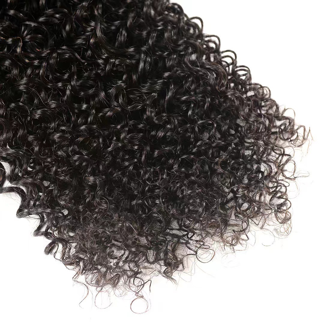 50g cortina de cabello humano curly cabello humano Bundles cabello humano 7A Europa y América transfronterizos