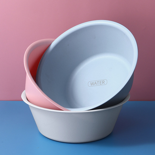 Plastic Face Basin Household Large Thick Waterproof Laundry Sand Rubbing Foot Basin for Student Dormitory Face Washing Storage Basin