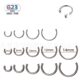F136 titanium lip ring horseshoe ring earrings c rod nose ring G23 titanium alloy internal thread rod diy puncture jewelry accessories