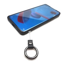 创意金属手机指环扣牛皮钥匙扣文玩电子烟钥匙链真皮指环手机挂绳