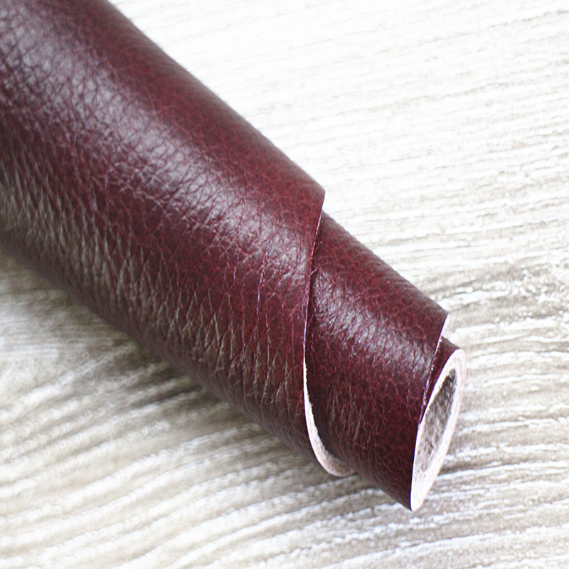3毫米厚头层牛皮皮料真皮皮革面料软包沙发坐垫凉席床垫酒红皮料