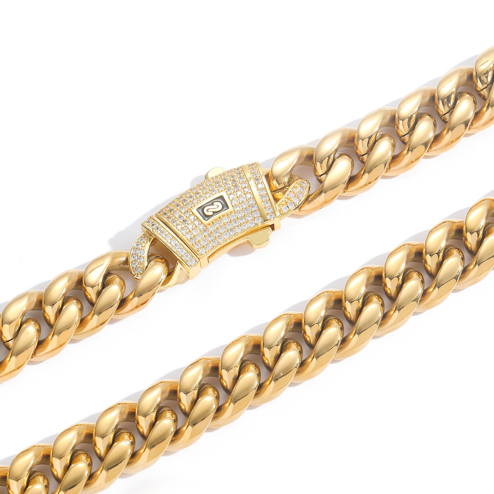 Acero Inoxidable 304 Cobre Chapado En Oro De 14 Quilates. Casual Estilo Simple Enchapado Embutido Geométrico Circón Pulsera Collar display picture 18