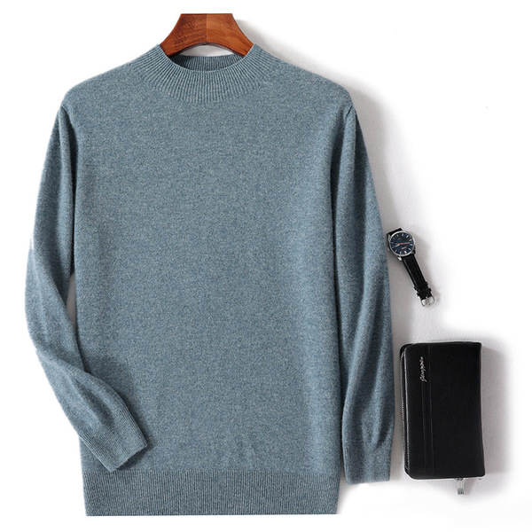 Woolen demi-season cashmere knitted sweater