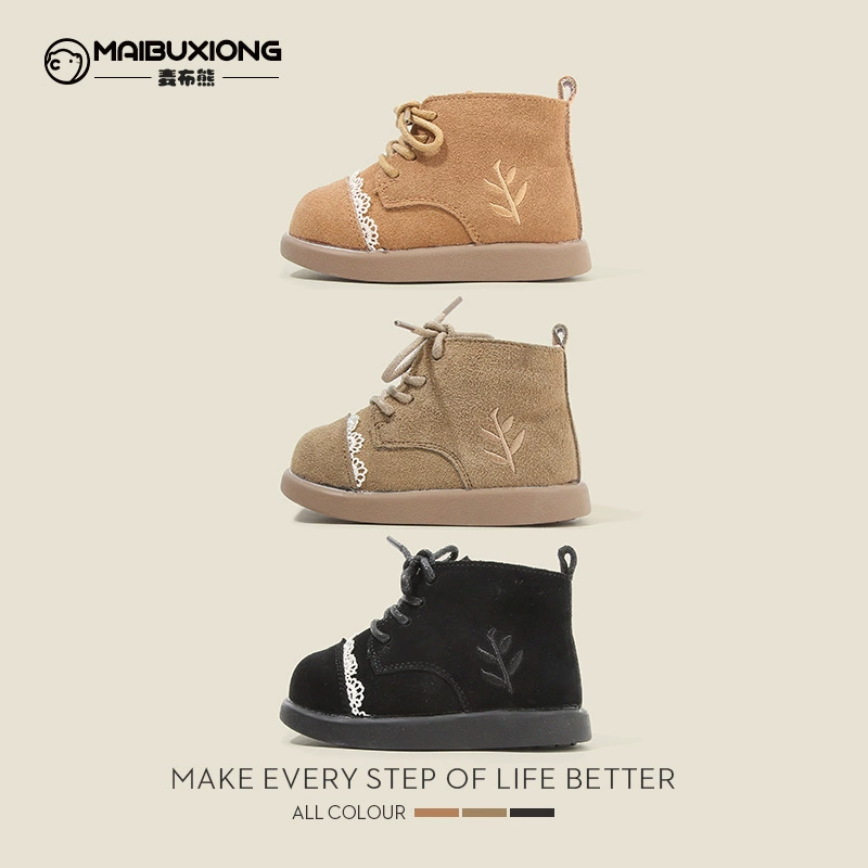 Martens, demi-season children's low boots, footwear for early age for boys, shoes