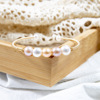 Organic bracelet from pearl, universal jewelry, for plus size ladies, 18 carat
