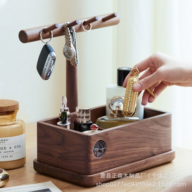 进门玄关钥匙收纳架梳妆台化妆品整理架玄关香薰蜡烛盘饰品展示架|undefined