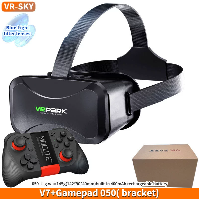 Популярные очки VRPARK Android виртуальная игра панорамная 3D кросс-бордер шлем BOX для мобильного телефона HD всё-в-одном VRV7