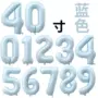 生日数字宝宝婴儿蓝气球