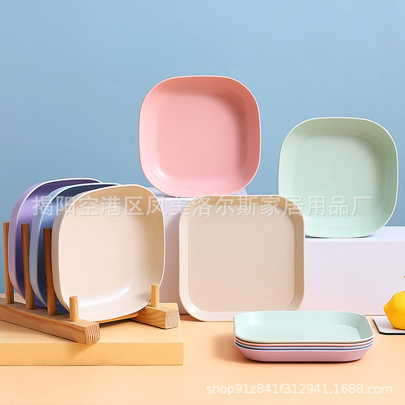 Bone Spitting Dish Household Plastic Small Plate Small Dish Bone Dish Scandinavian Dining Table Garbage Dish Round Dish Storage
