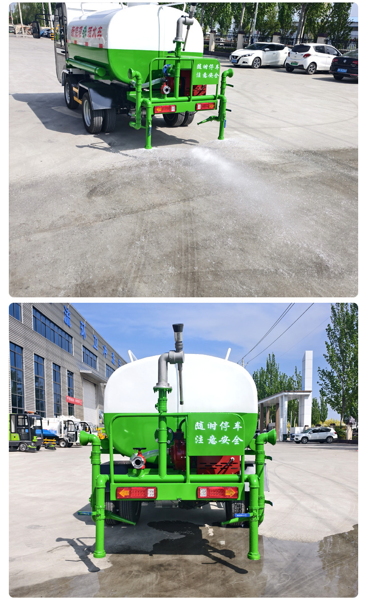Electric Four-Wheel Sprinkler Truck, Urban Greening Road Sprinkler Truck, Mobile Construction Site Dust Spray Cannon Truck Accessories