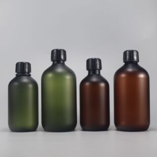 Spot 500ml Pet Plastic Round Shoulder Pure Dew Cap Bottle Shampoo Bottle Shower Gel Bottle Cosmetic Packaging Material