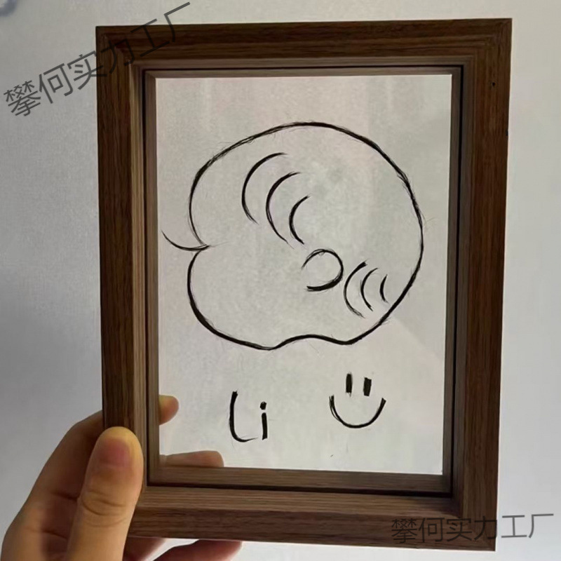 赤ちゃん胎児毛フォトフレーム輸入ほぞ穴赤ちゃんお土産素材パッケージクリエイティブ胎児毛小さなフォトフレームリトルレッドブック|undefined