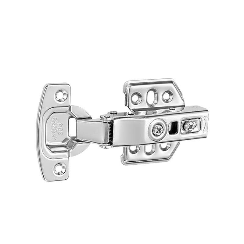 Bisagra hidráulica de acero inoxidable con amortiguación y rebuffeo para un funcionamiento silencioso, bisagra reforzada para puertas de armarios y gabinetes, bisagra desmontable para puertas de muebles.