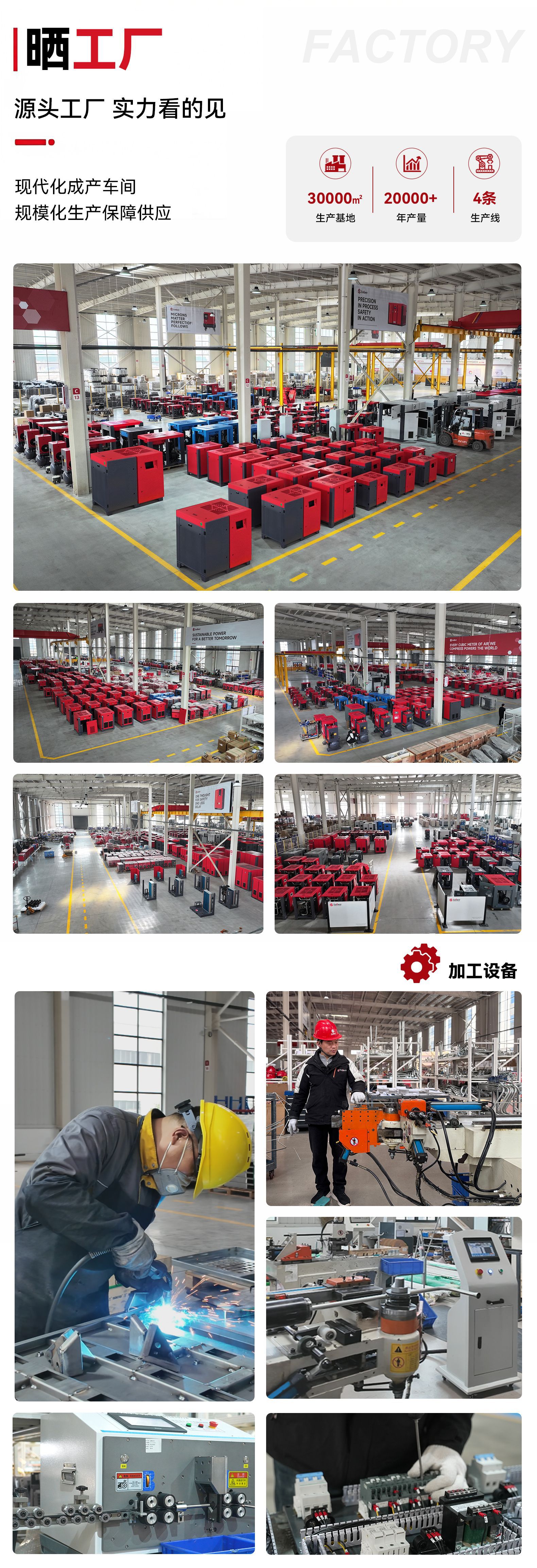 Solante High-Pressure Screw-Type Air Compressor 14-20Bar 380V Permanent Magnet Variable Frequency Four-In-One Factory Direct Sale