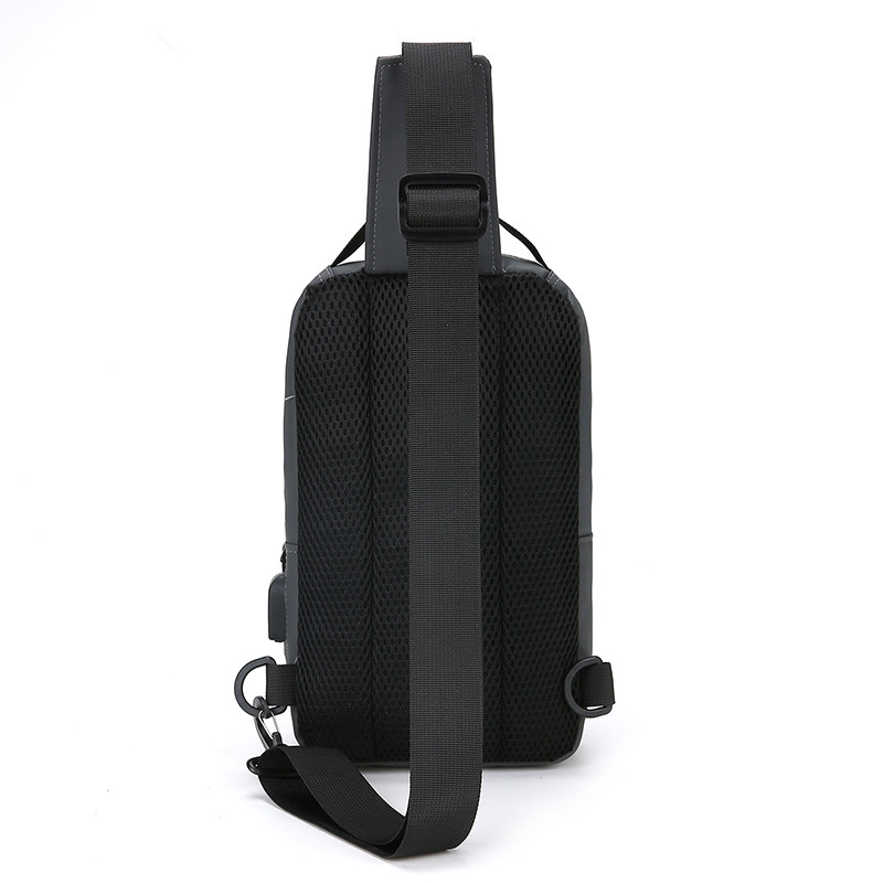 2024 nueva tendencia multifuncional USB bolso de pecho de negocios para hombres ocio deportes al aire libre montañismo bolso de mensajero de un solo hombro