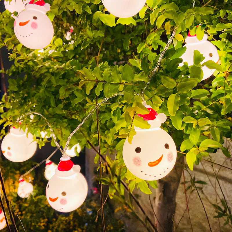 Ledクリスマス装飾灯雪だるま雪花サンタクロース灯串クリスマスツリー装飾用品イルミネーションペンダント卸売り|undefined