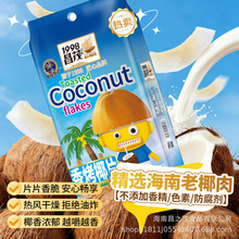 厂家直供昌茂香烤椰子片60g 休闲零食果干海南特产椰子片零食