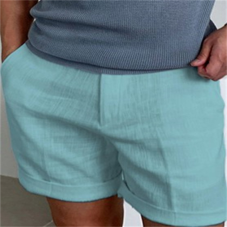 Summer Season Men's Solid Color Casual Sports Regular Fit Men's Bottoms
