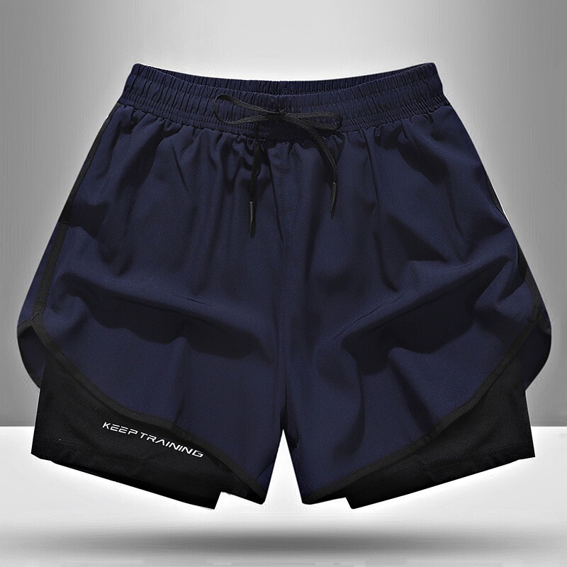 Cross-Border Version of Sports Shorts, Summer Marathon Track and Field Fitness Running Lining Quick-Drying Ice Silk Training Pants for Men and Women